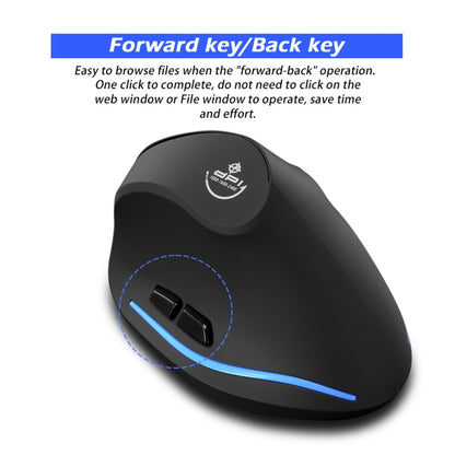 ZELOTES F-35A 6-Buttons Vertical Grip Ergonomic Rechargeable Wireless Mouse(Wireless Version) - Wireless Mice by ZELOTES | Online Shopping UK | buy2fix