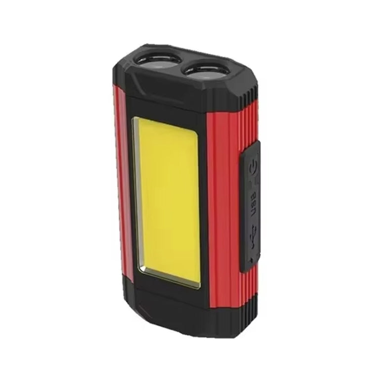 E-SMARTER K011 USB Rechargeable Repair Light With Magnet COB Strong Light Flashlight, Style: B Simple Red - Other Tools by E-SMARTER | Online Shopping UK | buy2fix