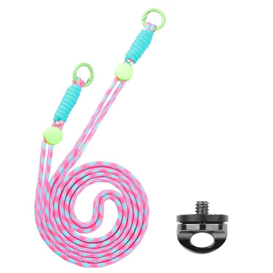 BRDRC Camera Strap Crossbody Lanyard With 1/4 inch Screw Anti-loss Rope Accessory(Dopamine Color) - Camera Strap by BRDRC | Online Shopping UK | buy2fix