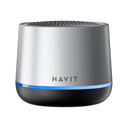 Havit M8 Mini TWS Wireless Bluetooth Speaker Home Subwoofer(Silver) - Mini Speaker by Havit | Online Shopping UK | buy2fix