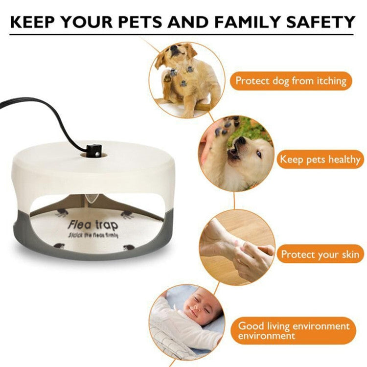 Flea Trap Pet Home Flea Lamp, Plug Type:AU Plug - Traps by buy2fix | Online Shopping UK | buy2fix