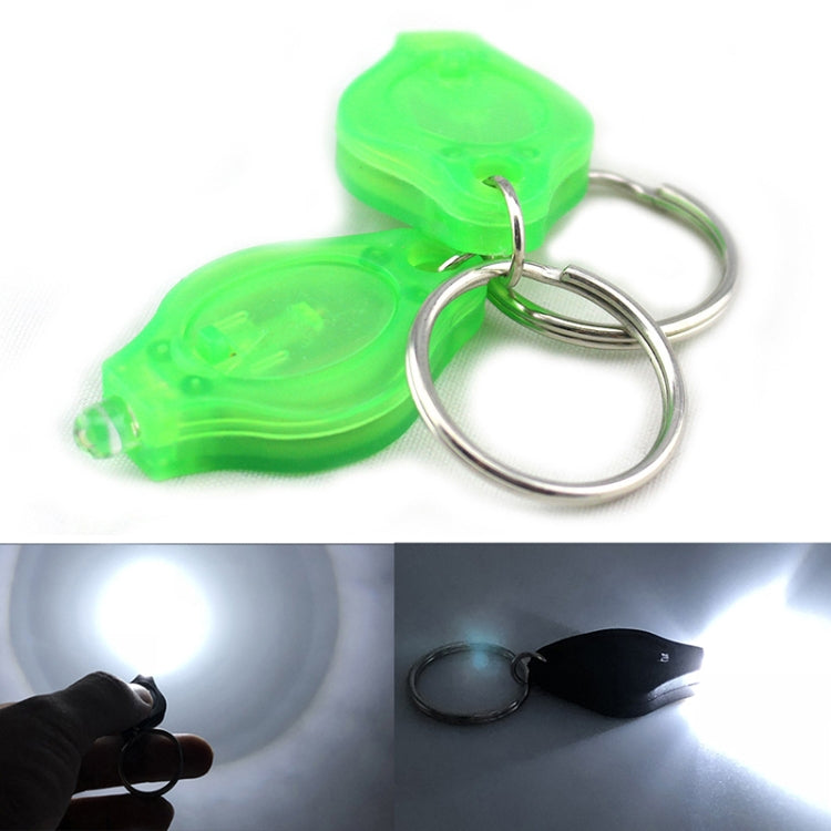 2 PCS Mini Pocket Keychain Flashlight Micro LED Squeeze Light Outdoor Camping Ultra Bright Emergency Key Ring Light Torch Lamp(Green) - Camping Lighting by buy2fix | Online Shopping UK | buy2fix