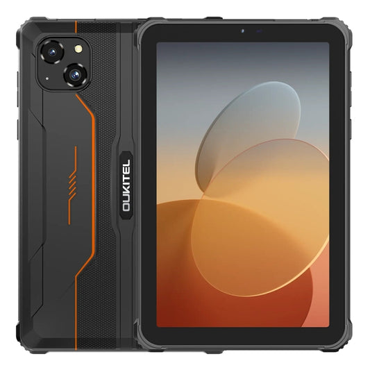 OUKITEL RT3 Pro 4G Network IP68/IP69K Rugged Tablet, 4GB+128GB, 8.0 inch Android 14 MediaTek G81 Octa-Core Support Dual SIM, EU Plug (Orange) - Other by OUKITEL | Online Shopping UK | buy2fix