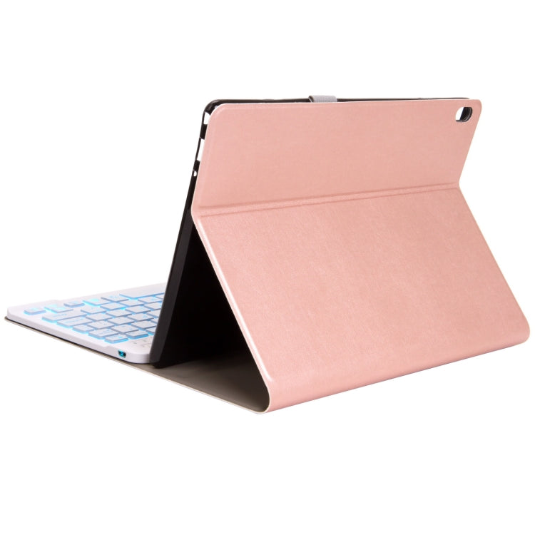 DY-E10 2 in 1 Removable Bluetooth Keyboard + Protective Leather Tablet Case with Holder for Lenovo Tab E10(Rose Gold) - Lenovo Keyboard by buy2fix | Online Shopping UK | buy2fix