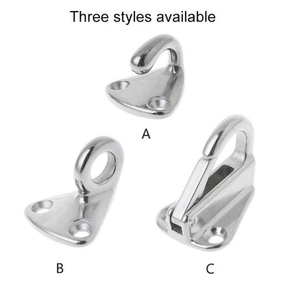 316 Stainless Steel Yacht Fender Hook Coat Hook with 2 x 2.9x13 Screws - Marine Accessories & Parts by buy2fix | Online Shopping UK | buy2fix