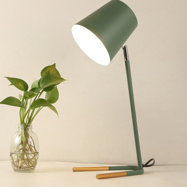 LED Eye-caring Table Lamp Modern Creative Minimalist Bedroom Bedside Lamp Student Study Table Lamp (Green) - Desk Lamps by YWXLight | Online Shopping UK | buy2fix