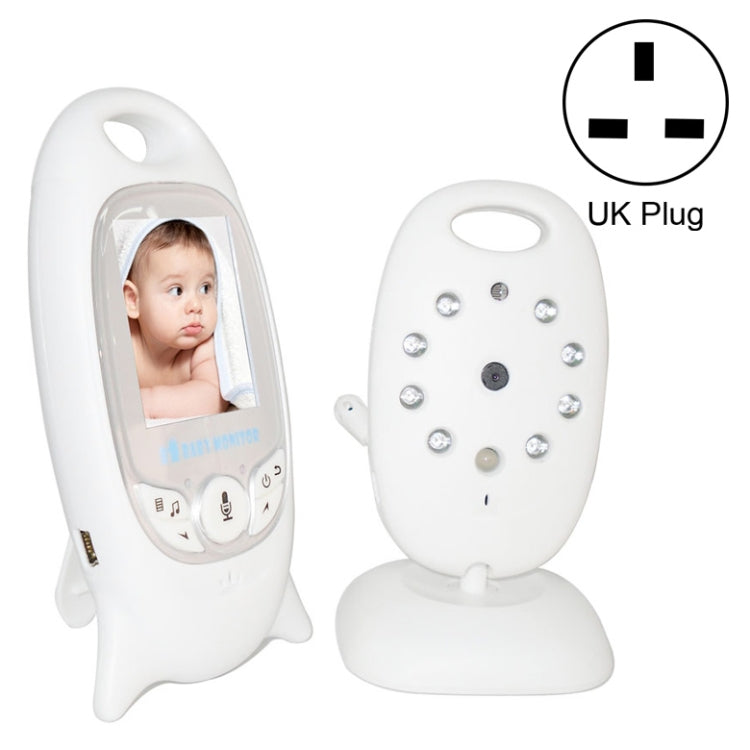 VB601 2.0 inch LCD Screen Hassle-Free Portable Baby Monitor, Support Two Way Talk Back, Night Vision(UK Plug) - Security by buy2fix | Online Shopping UK | buy2fix