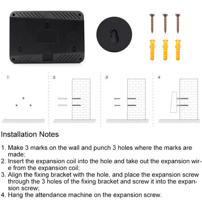 F01 Fingerprint Time Attendance Machine with 2.4 inch TFT Screen, EU Plug - Security by buy2fix | Online Shopping UK | buy2fix