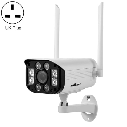 SriHome SH031 3.0 Million Pixels 1296P HD IP Camera, Support Two Way Talk / Motion Detection / Night Vision / TF Card, UK Plug - Security by SriHome | Online Shopping UK | buy2fix