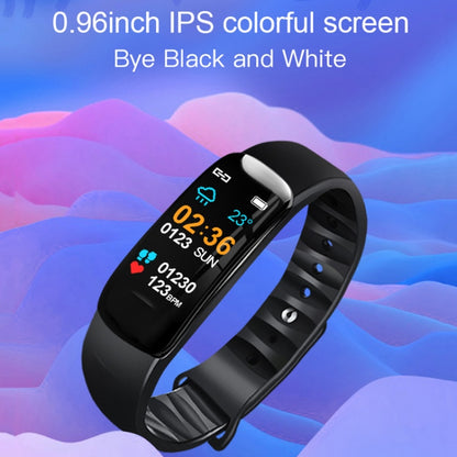 C1S 0.96 inches IPS Color Screen Smart Bracelet IP67 Waterproof, Support Call Reminder /Heart Rate Monitoring /Blood Pressure Monitoring /Sleep Monitoring /Sedentary Reminder / Remote Control (Red) - Smart Wear by buy2fix | Online Shopping UK | buy2fix