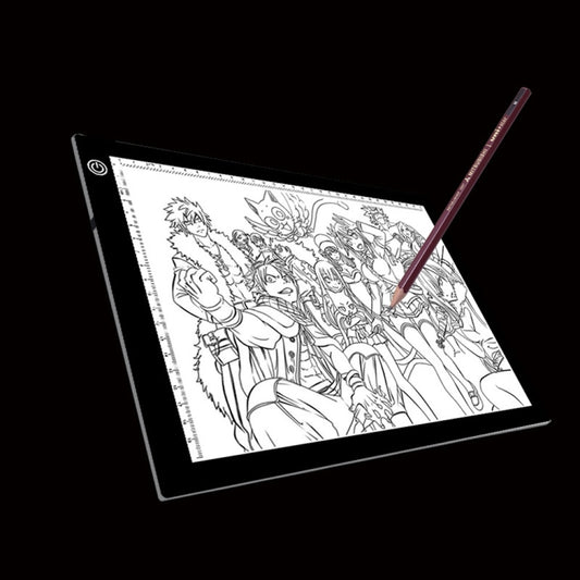 A4 Size 5W 5V LED LED Stepless Dimmable Acrylic Copy Boards for Anime Sketch Drawing Sketchpad, with USB Cable & Plug, Size：220x330x5mm - Consumer Electronics by buy2fix | Online Shopping UK | buy2fix