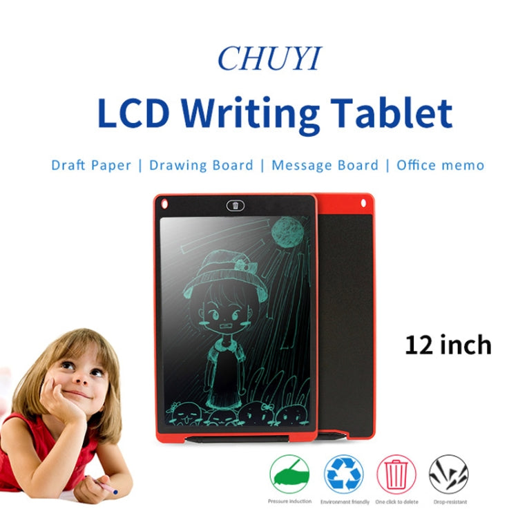 Portable 12 inch LCD Writing Tablet Drawing Graffiti Electronic Handwriting Pad Message Graphics Board Draft Paper with Writing Pen(Black) - Consumer Electronics by buy2fix | Online Shopping UK | buy2fix