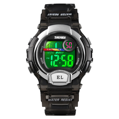 SKMEI 1450 Women Transparent Digital Watch 50m Waterproof Sports Watch with LED Light(Black) - Sport Watches by SKMEI | Online Shopping UK | buy2fix