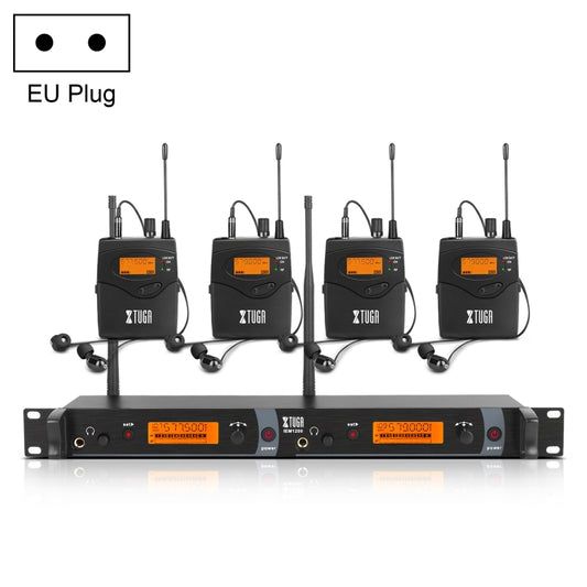 IEM1200 Wireless Transmitter 4 Bodypack Stage Singer In-Ear Monitor System(EU Plug) - Consumer Electronics by buy2fix | Online Shopping UK | buy2fix