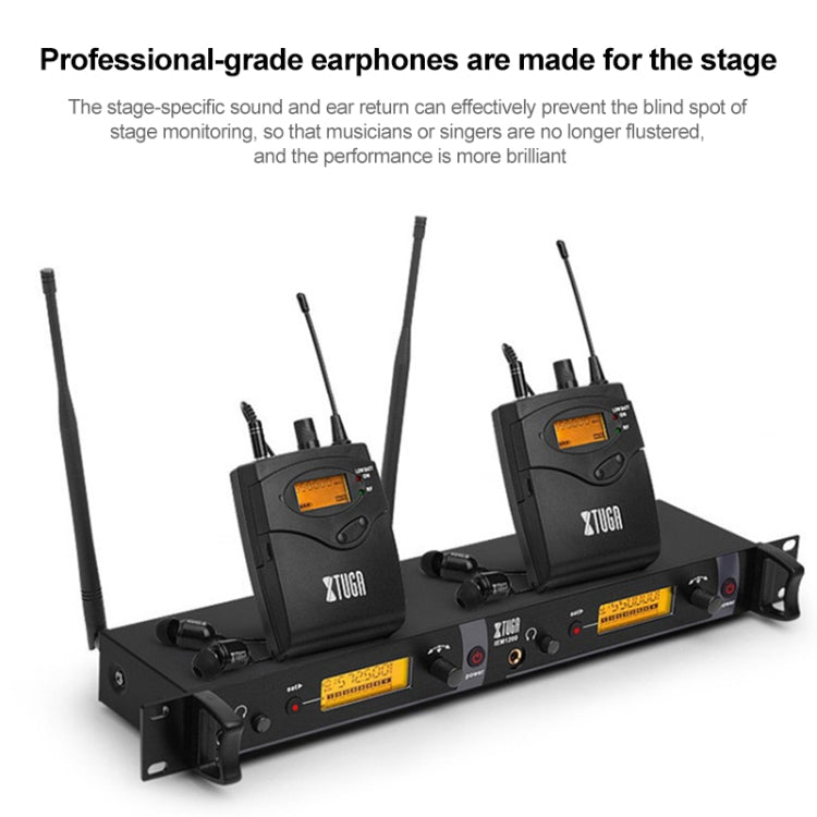 IEM1200 Wireless Transmitter 10 Bodypack Stage Singer In-Ear Monitor System(US Plug) - Consumer Electronics by buy2fix | Online Shopping UK | buy2fix