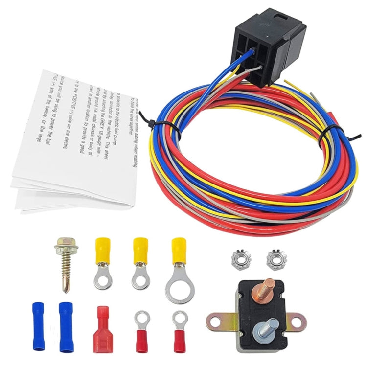 Universal 30A 12V Electric Fuel Pump Relay Kit -  by buy2fix | Online Shopping UK | buy2fix