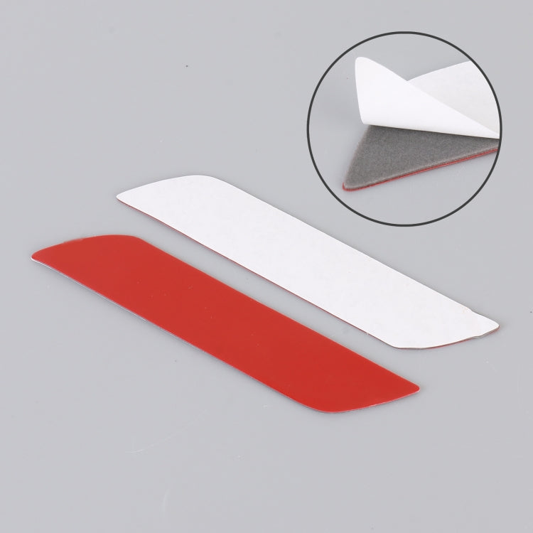 1 Pair Car Turbo Personalized Aluminum Alloy Decorative Stickers, Size: 11.5 x 2.5 x 0.5cm (Red) - 3D Metal Sticker by buy2fix | Online Shopping UK | buy2fix