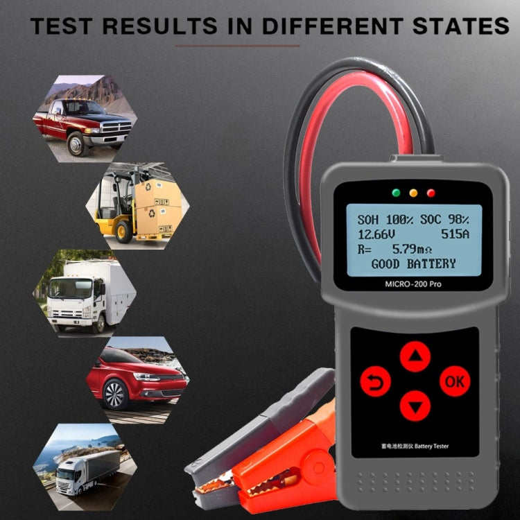 MICRO-200 PRO Car Battery Tester Battery Internal Resistance Life Analyzer, Western European Version - Code Readers & Scan Tools by buy2fix | Online Shopping UK | buy2fix