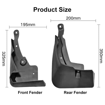 For Toyota RAV4 2019 4pcs/Set Car Auto Soft Plastic Splash Flaps Fender Guard with Pedal - Mudguards by buy2fix | Online Shopping UK | buy2fix