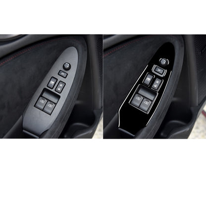 For Nissan 370Z Z34 2009- Car Driver Side Door Lift Panel with Hole Decorative Sticker, Left Drive (Black) - In Car by buy2fix | Online Shopping UK | buy2fix