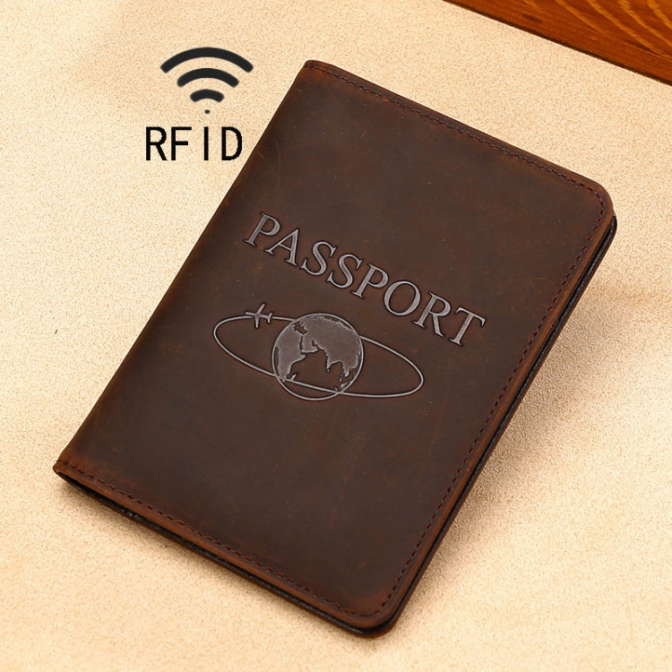 TP-8296 Multi-functional RFID Leather Travel Passport Holder(Coffee) - Antimagnetic RFID Package by buy2fix | Online Shopping UK | buy2fix