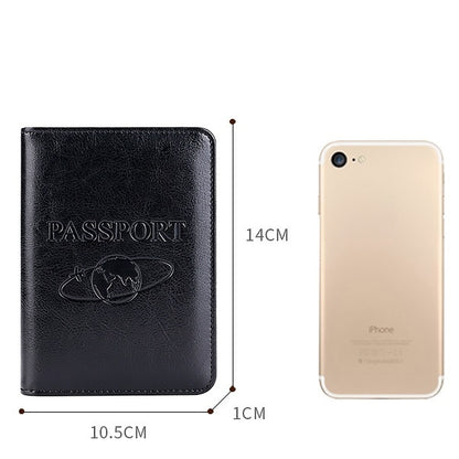 TP-8296 Multi-functional RFID Leather Travel Passport Holder(Coffee) - Antimagnetic RFID Package by buy2fix | Online Shopping UK | buy2fix