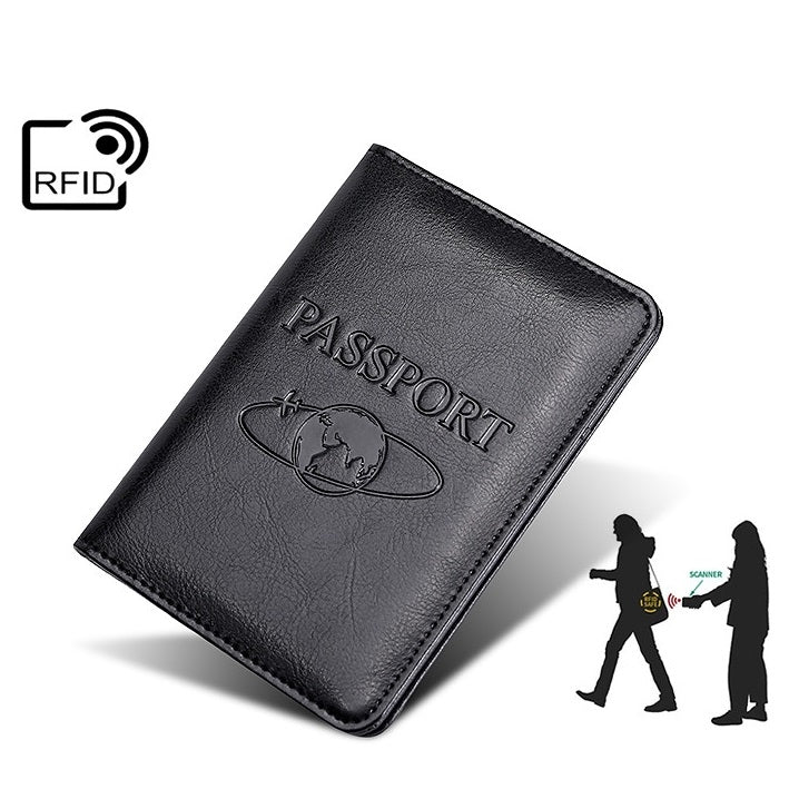 TP-8296 Multi-functional RFID Leather Travel Passport Holder(Coffee) - Antimagnetic RFID Package by buy2fix | Online Shopping UK | buy2fix