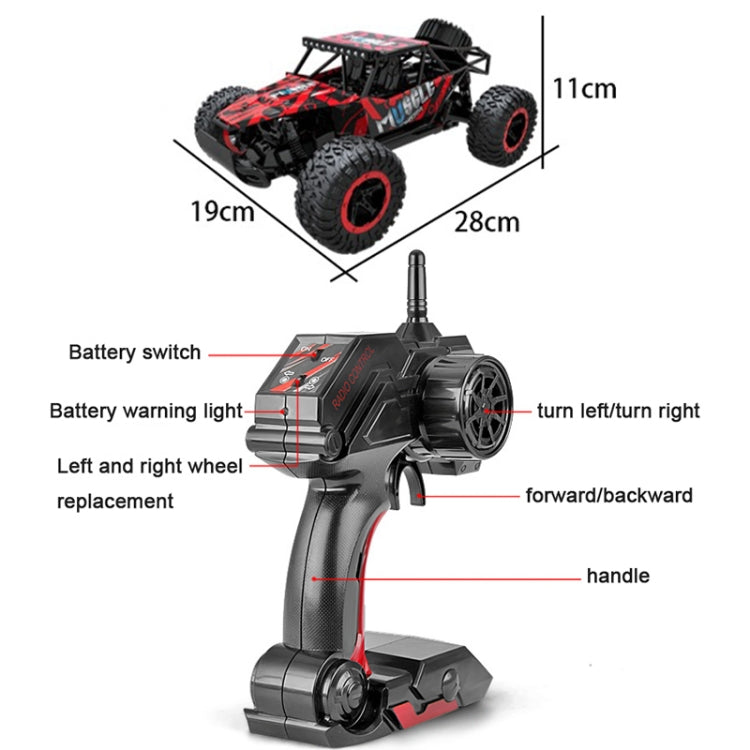 HELIWAY LR-R006 2.4G R/C System 1:16 Wireless Remote Control Drift Off-road Four-wheel Drive Toy Car(Red) - RC Cars by DEER MAN | Online Shopping UK | buy2fix