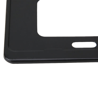 2 PCS Car License Plate Frames Stainless Steel License Plate Frame(Black) - License Plate Covers & Frames by buy2fix | Online Shopping UK | buy2fix