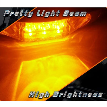 10 PCS DC 10-30V Car Truck Trailer Piranha 3-LED Side Marker Indicator Lights Bulb Lamp, Light Color: Yellow - Clearance Lights by buy2fix | Online Shopping UK | buy2fix