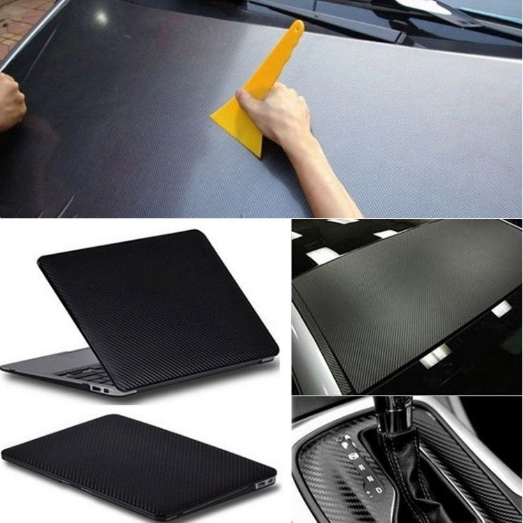 Car Decorative 3D Carbon Fiber PVC Sticker, Size: 152cm x 50cm(Black) - Auto Film by buy2fix | Online Shopping UK | buy2fix