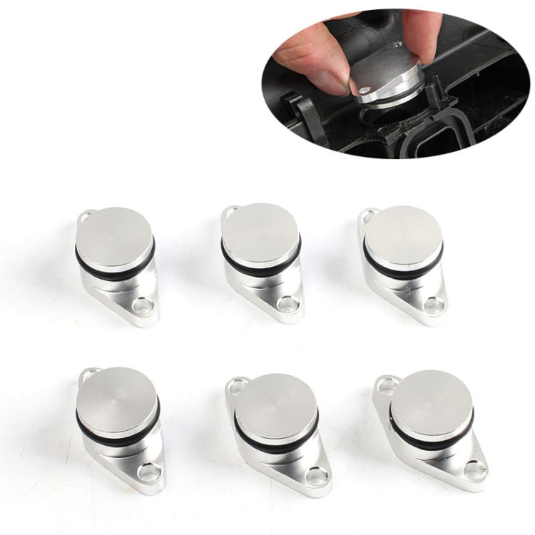 6 PCS 22mm Swirl Flap Flaps Delete Removal Blanks Plugs for BMW M57 (6-cylinder)(Silver) - In Car by buy2fix | Online Shopping UK | buy2fix