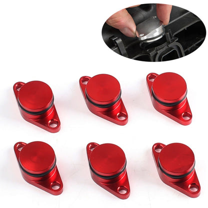 6 PCS 33mm Swirl Flap Flaps Delete Removal Blanks Plugs for BMW M57 (6-cylinder)(Red) - In Car by buy2fix | Online Shopping UK | buy2fix