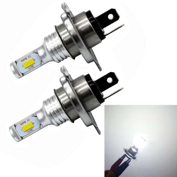 2 PCS H4 72W 1000LM 6000-6500K Super Bright White Light Car Fog LED Bulbs, DC 12-24V - Fog / Driving Lights by buy2fix | Online Shopping UK | buy2fix