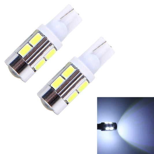 2 PCS T10 6W White Light 10 SMD 5630 LED Car Clearance Lights Lamp, DC 12V - Clearance Lights by buy2fix | Online Shopping UK | buy2fix