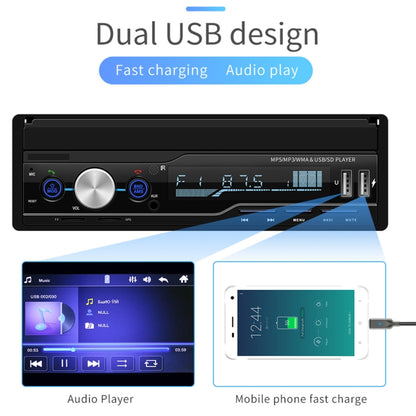 T100 7 inch HD Universal Car Radio Receiver MP5 Player, Support FM & AM & RDS & Bluetooth & Phone Link with Remote Control - Car MP3 & MP4 & MP5 by buy2fix | Online Shopping UK | buy2fix