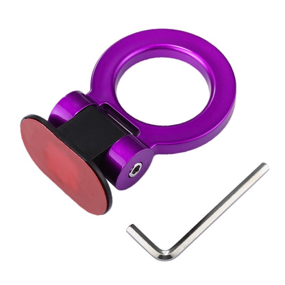 Car Truck Bumper Round Tow Hook Ring Adhesive Decal Sticker Exterior Decoration (Purple) - In Car by buy2fix | Online Shopping UK | buy2fix