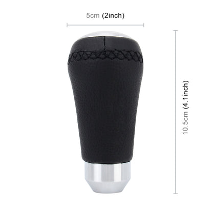 Universal Car Modified Shifter Black Leather Lever Manual 5-Speed Gear Shift Knob - Shift Knob by buy2fix | Online Shopping UK | buy2fix