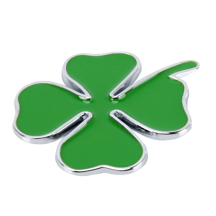 Four Leaf Clover Herb Luck Symbol Badge Emblem Labeling Sticker Styling Car Dashboard  Decoration, Size: 7.5*6cm - 3D Metal Sticker by buy2fix | Online Shopping UK | buy2fix