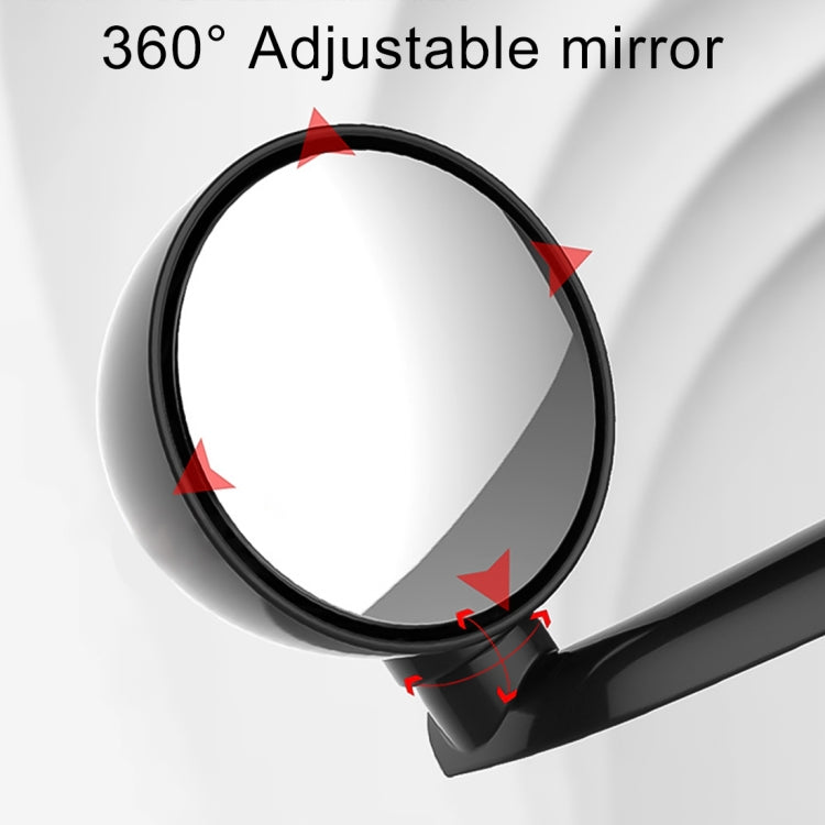 3R-094 Auxiliary Rear View Mirror Car Adjustable Blind Spot Mirror Wide Angle Auxiliary Rear View Side Mirror for Left Mirror(White) - Convex Mirror & Accessories by 3R | Online Shopping UK | buy2fix