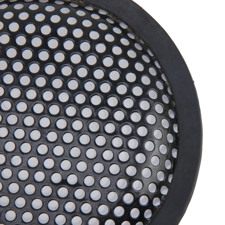 5 inch Car Auto Metal Mesh Black Round Hole Subwoofer Loudspeaker Protective Cover Mask Kit with Fixed Holder - In Car by buy2fix | Online Shopping UK | buy2fix