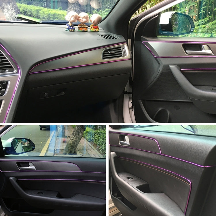 5m Flexible Trim For DIY Automobile Car Interior Moulding Trim Decorative Line Strip with Film Scraper(Purple) - Anti Collision Sticker by buy2fix | Online Shopping UK | buy2fix