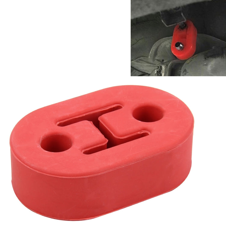 Universal Car Two Holes Adjustable Rubber Mounting Bracket Exhaust Tube Hanging Rubber Tube Car Exhaust Pipe Hanging Shackle Hanging Exhaust Hanging From Ear(Red) - In Car by buy2fix | Online Shopping UK | buy2fix