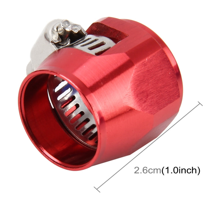AN10 Car Performance Aluminum Accessories Adapter Nitrite Hose Finisher Adapter Nylon Braided Hose Clamp Red Finish, Random Color Delivery - In Car by buy2fix | Online Shopping UK | buy2fix
