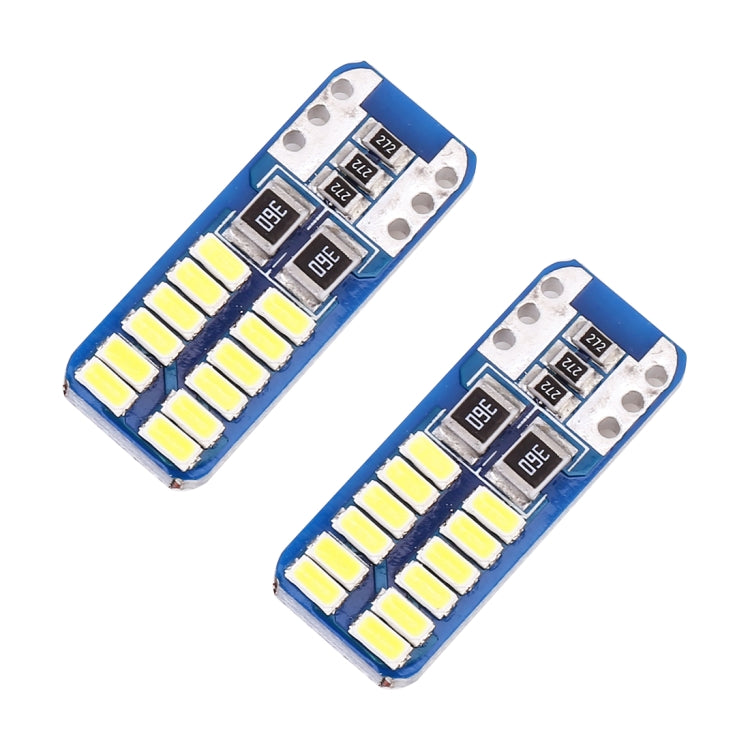 2 PCS T10 / W5W / 168 / 194 DC12V 1.4W 6000K 90LM 12LEDs SMD-3014 Car Reading Lamp Clearance Light, with Decoder - Clearance Lights by buy2fix | Online Shopping UK | buy2fix