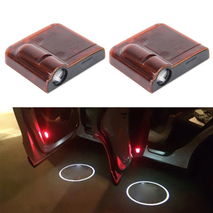 2 PCS LED Ghost Shadow Light, Car Door LED Laser Welcome Decorative Light, Display Logo for Honda Car Brand(Red) - Door Lights by buy2fix | Online Shopping UK | buy2fix
