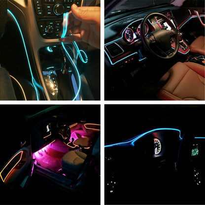 1M Cold Light Flexible LED Strip Light For Car Decoration (Fluorescent Green Light) - Atmosphere lights by buy2fix | Online Shopping UK | buy2fix