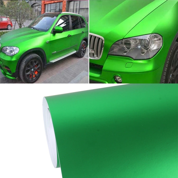 1.52m × 0.5m Ice Blue Metallic Matte Icy Ice Car Decal Wrap Auto Wrapping Vehicle Sticker Motorcycle Sheet Tint Vinyl Air Bubble Free(Green) - Auto Film by buy2fix | Online Shopping UK | buy2fix