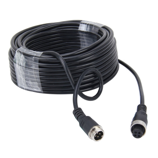 15m M12 4P Aviation Connector Video Audio Extend Cable for CCTV Camera DVR - In Car by buy2fix | Online Shopping UK | buy2fix