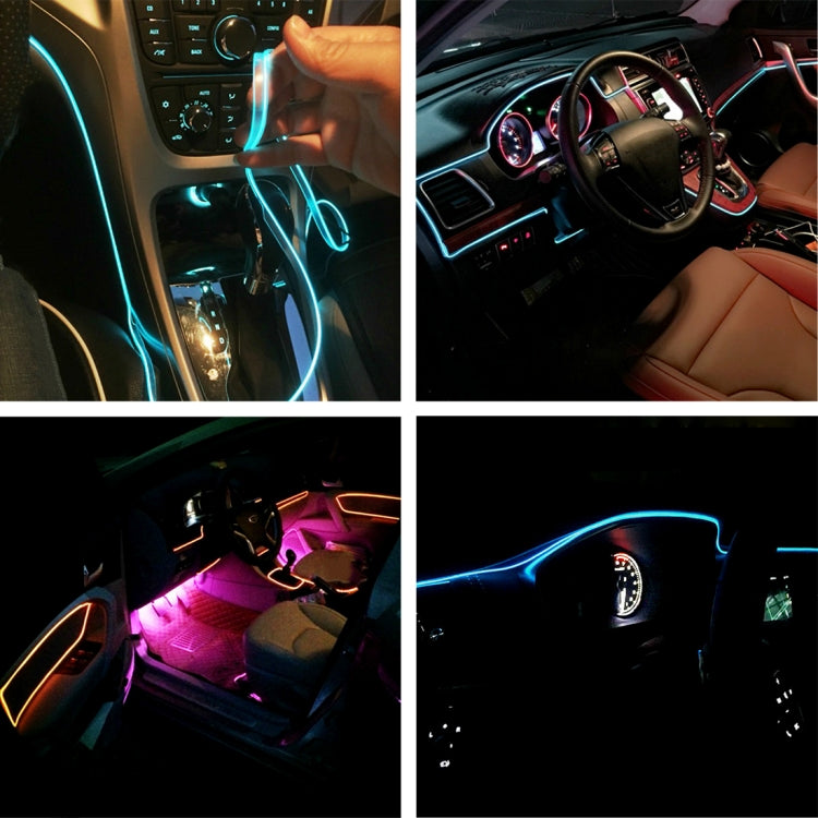 4m Cold Light Flexible LED Strip Light For Car Decoration(Blue Light) - Atmosphere lights by buy2fix | Online Shopping UK | buy2fix